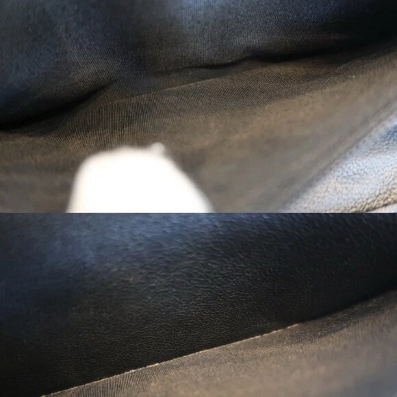 Authentic CHANEL V- Stitch wallet on chain WOC Lambskin black crossbody - Picture 10 of 15